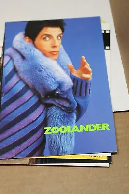 DVD INSERT Zoolander Ben Stiller Movie Card About 5 X 7 Inches • £9.59