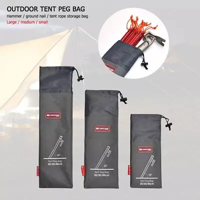 $7.28 • Buy Pegs Nails Storage Bag Tent Pegs Storage Bag Tools Storage Bags Tent Pegs Bag