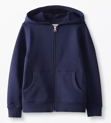 HANNA ANDERSSON Boys Navy Survivor Jacket 150 Hoodie Sweatshirt Zip 12 FREESHIP • $26