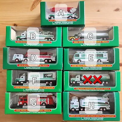 NEW In BOX Hess Miniture Trucks Collection 1998-2008 (Bundle 3 Trucks) • $24.99