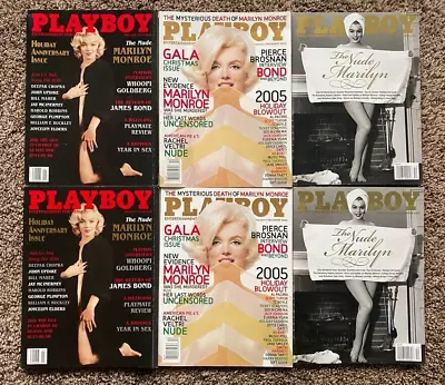 VTG Playboy Magazine Marilyn Monroe Lot Of 6:  Jan 1997 Dec 2005 & Dec 2012 • $49.99