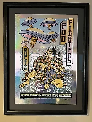$549.99 • Buy Foo Fighters Kansas City Concert Poster 2018- Gary Houston Foil Variant Fv #/30!