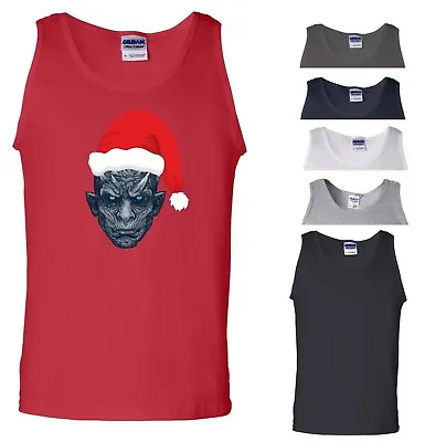 Game Of Thrones Vest Santa Night King GOT Wolf Christmas Xmas Gift Men Tank Top • £7.99