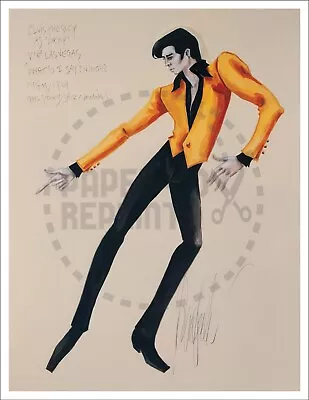 Viva Las Vegas Costume Sketch #3 Elvis As Lucky By Donfeld - Vintage Reprint • $19.95