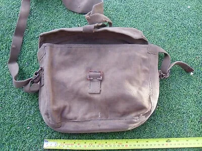 British Military  1945 Dated Canvas Satchel Shoulder Bag Khaki • £17