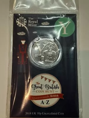 Royal Mint Letter Y Yeoman 10p Coin Alphabet 2018 A To Z  Carded • £4