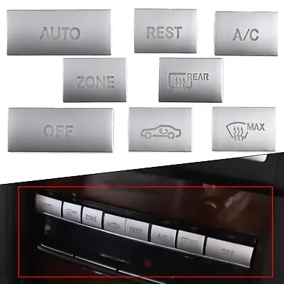 8 Pieces Console AC Buttons Cover Trim For Mercedes  E Class W212C207 2009-15 • $13.91