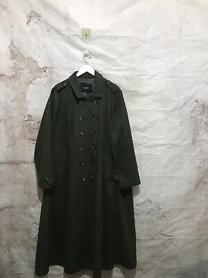 Torrid Military Green Button Long Flare Heavy Classic Coat Plus Coat 4X~ • £121.60