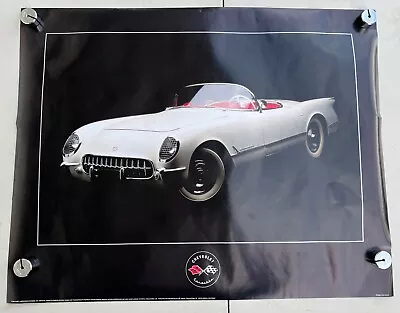 Vintage 80s Chevy Corvette Convertible Sports Car Poster Man Cave Classic Cars • $49.99