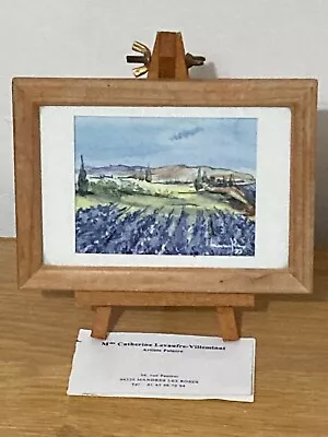 French Miniature Water Colour Painting By Catherine Levaufre-Villeminot. • £5