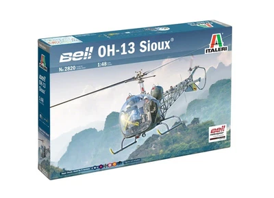 $19.90 • Buy Italeri 2820 1/48 Scale Model Helicopter Kit Bell OH-13/AH.1 Sioux/AB-47G