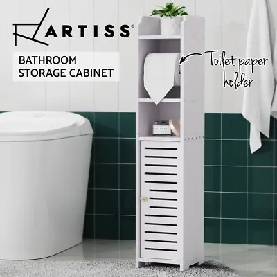 Artiss Bathroom Cabinet Toilet Roll Holder Tissue Organizer 3 Tier Floor Cabinet • $29.95
