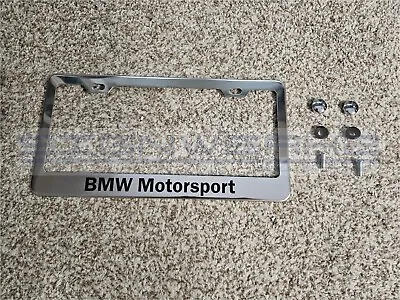 BMW Motorsport Stainless Steel License Plate Frame • $18.89