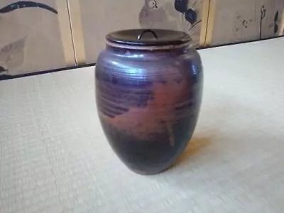 Meiji Period Tanba Ware Mizusashi Tea Utensils Ceremony Antiques • $93.99
