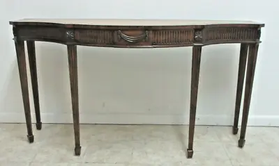 Maitland Smith Italian Regency Leather Top Sofa Hall Foyer Table Sideboard • $1165.50