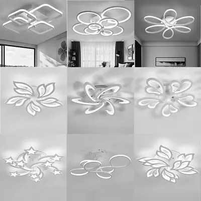 Modern Aluminium LED Ceiling Lights Pendant Lamp Chandelier Living Room Bedroom • £45.95