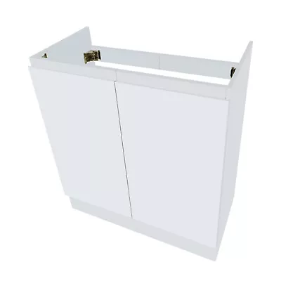 Kwiksemble DIY 750mm Freestanding Bathroom Vanity Cabinet Only - White • $329