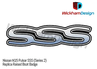 Pulsar Sss Badge Suit Series 2 N15 Nissan Resin Domed Decal Logo Sticker Replica • $59.99