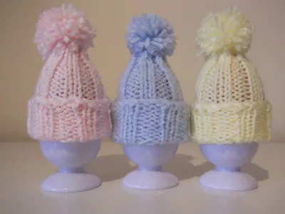 Knitting Pattern ~  Easter Egg Cosy ~ Pompom Hat Decoration ~ Paper Copy • £2.99