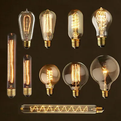 Vintage E27 40W LED Edison Bulb Filament Light Industrial Deco Warm White Lamp • £5.82