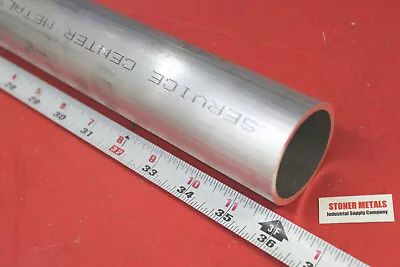 2  OD X 1/8  Wall 6061 T6 ALUMINUM Round Tube 36  Long Seamless 1.75 ID Cut New • $16.69