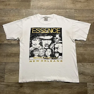 Vintage 1996 Essence Music Festival TLC Vandross Stevie Wonder Rap Tee Shirt XL • $175