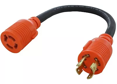 1.5ft Flexible 30A NEMA L14-30P To 20A NEMA L14-20R Adapter By AC WORKS® • $39.99