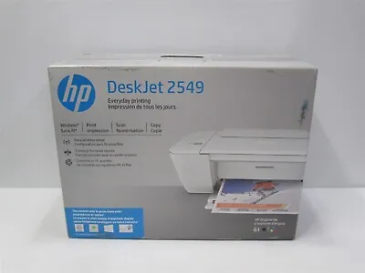HP Color DeskJet 2549 Wireless Compact All-in One Printer Copier Scanner SEALED • $25
