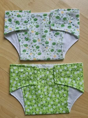 Set Of 2 Fabric Nappies 14 - 16 Inch Dolls My First Baby Annabell/Reborn (26) • £3.99