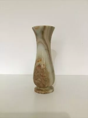 Onyx Marble - Heavy 8  Vase (Great Condition) Rare Unique Beautiful Style • £9.99