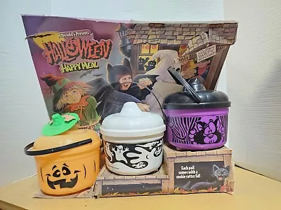 Vintage RARE McDonald's Halloween Boo Buckets Happy Meal Pail Store Display  • $39.99
