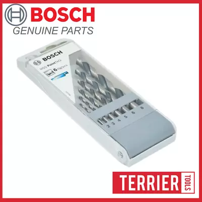 Bosch PointTeQ Metal Drill Bit Set For Metal Steel X6 Pcs Drill Bits HSS Point • £7.95