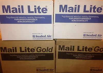 Mail Lite / Lites Padded Bags Envelopes 'all Sizes' +free 24h Del - White & Gold • £10.35