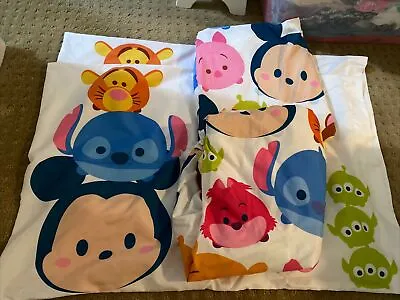 Disney Tsum Tsum Microfiber Soft 4 Piece Full Sheet Set • $20