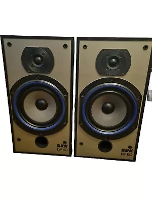 B&W DM110 Black Bowers Wilkins Speakers Audiophile  • £135