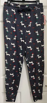 Women’s Jaclyn Intimates Christmas Dachshund Pajama Pants Size L. NWT. • $22