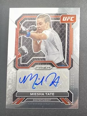 Miesha Tate Auto Card 2023 Panini Prizm UFC Superstar Autographs #SAMST 🧁 🥵 • $19.99