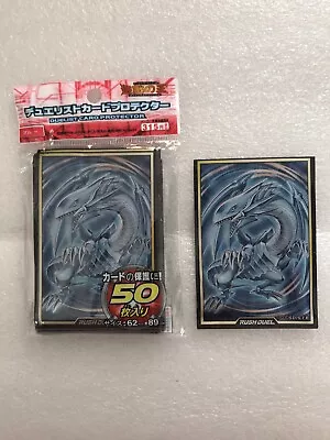 Yugioh/Trading Card Sleeves (1x50pack)New-Sealed 62mm Blue Eyes White Dragon • £4.50