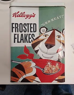 Vintage Remake Kellogg's Frosted Flakes Tin 2015 Frosties Tony The Tiger Brand • £4.99