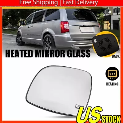 Driver Side Heated Mirror Glass For 08-20 Grand Caravan Town & Country RAM CV B • $16.99