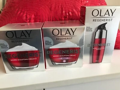 $30 • Buy Olay Regenerist Micro Sculpting Cream & Night Cream And Serum