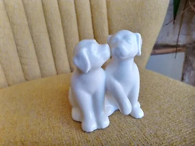 Moments By Coalport - Puppy Love - White Glazed Porcelain Dog Figurine • £13