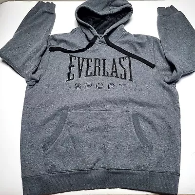 Everlast Sport Men's Large Gray Mesh Liner Hoodie Heavyweight Boxing Sweatshirt  • $22