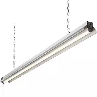 4 Ft. 250-Watt Equivalent Integrated LED Silver Shop Light 4000K Linkable • $27.07