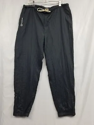 Vintage 90s Sergio Tacchini Pants Men Size 38 Tracksuit Wind Pants Black  • $39.85
