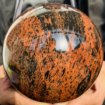 Natural Red Mahogany Obsidian Quartz Crystal Sphere Ball Healing 3180g • $69.44