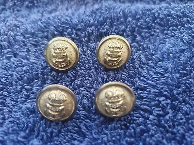 £15 • Buy 4x Royal Navy KC Brass PO Buttons 15mm 