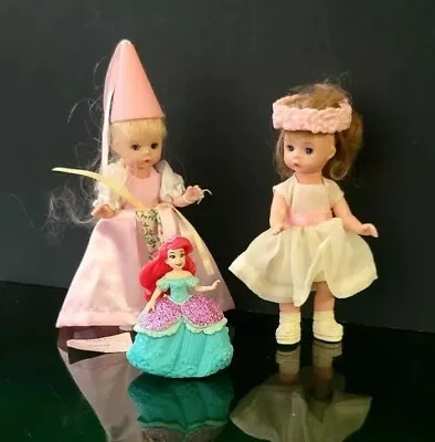 Madame Alexander Rapunzel & Pink Fairy Doll + Vintage Disney Princess • $27.20