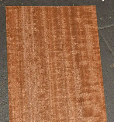 Makore Raw Wood Veneer Sheet  4 X 28 Inches 1/42nd Thick               6774-13 • $5.47