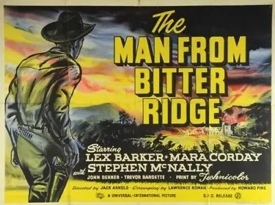 The Man From Bitter Ridge Starring Lex Barker Stephen McNally Mara Corday • £3.50